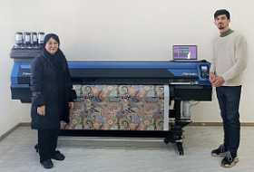 Принтер Mimaki TS100-1600 установлен в компании "MaskaraD" из Нукуса