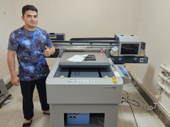 Запуск УФ-принтера Sprinter DPP A1E в типографии GLOBAL COLOR PRINT из Ташкента