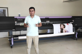 В городе Карши установлен трехметровый сольвентный принтер Mimaki SWJ-320EA