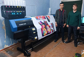 Запуск комплекса для печати на ткани из Mimaki TS300 и HTM