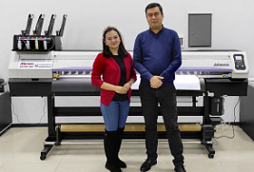 Инсталляция принтера Mimaki JV150 в молодой типографии "RICH полиграфия"