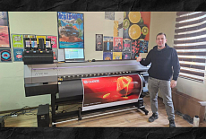 Запуск принтера Mimaki JV100-160 в компании ORANGE DESIGN