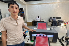 Запуск режущего плоттера VULCAN SC-350 в типографии PrintWell из Ташкента